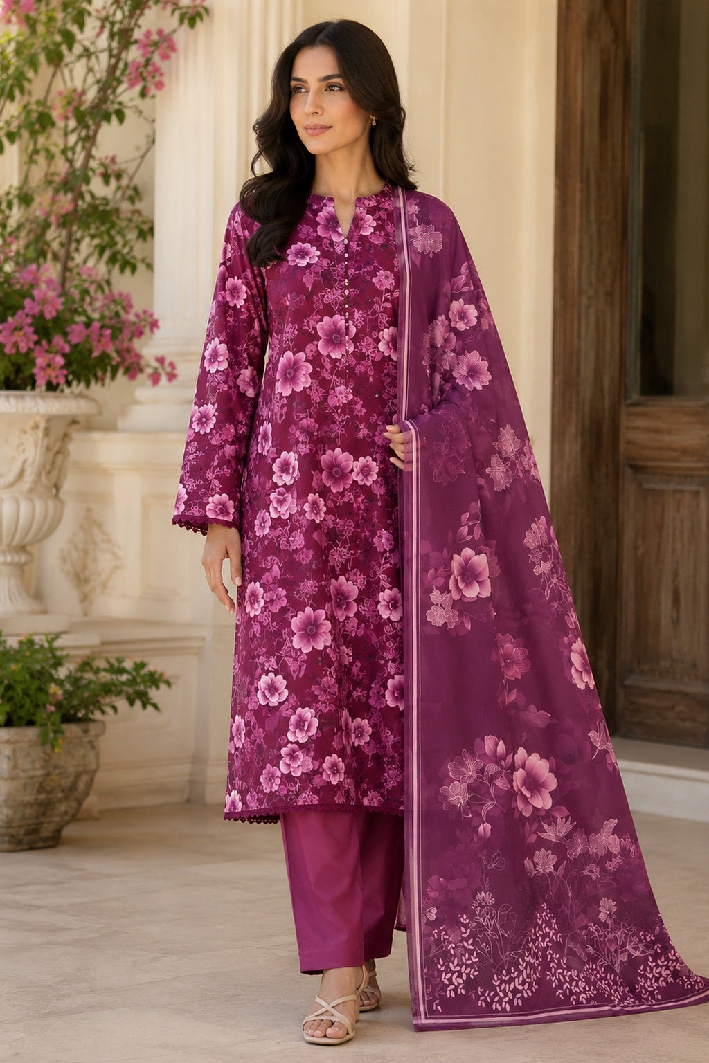 3 Piece Printed Unstitched Collection