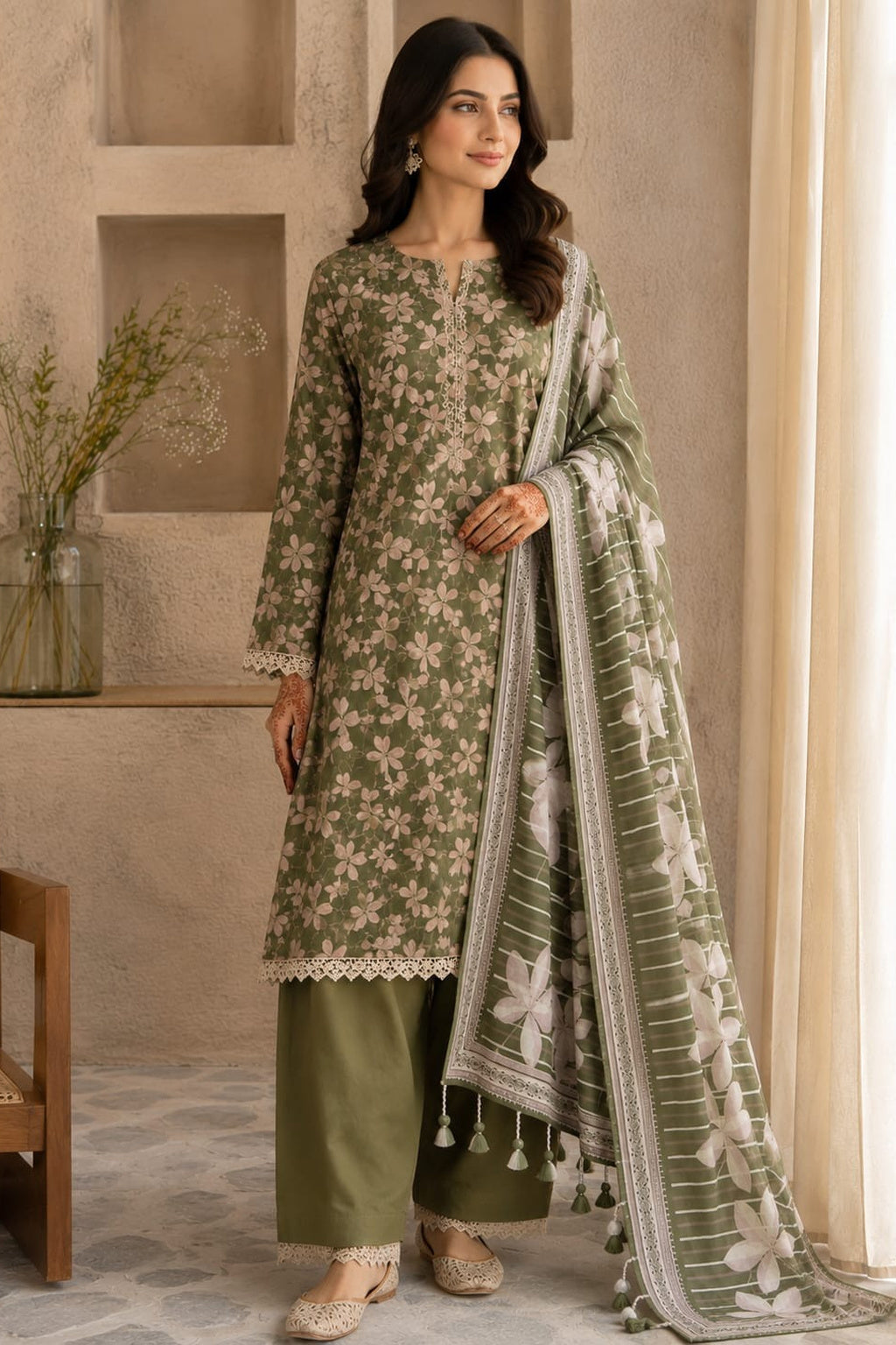 3 Piece Printed Unstitched Collection