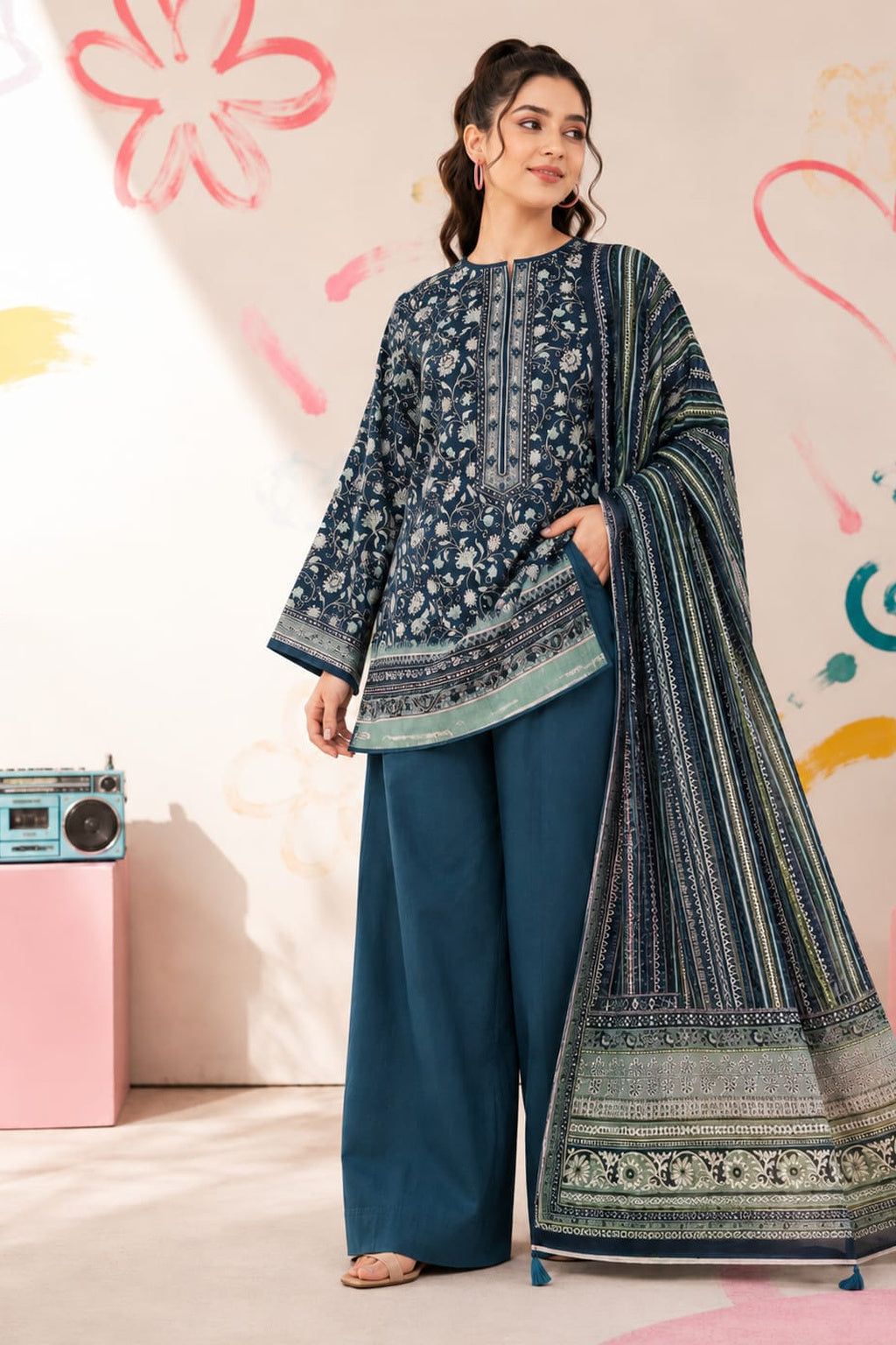 3 Piece Printed Unstitched Collection